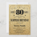 Search for surprise 80th birthday invitations Cheers to 80 years