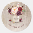Search for jar wedding stickers Rustic