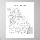 Search for georgia state map art Counties