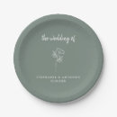 Search for sage wedding plates Modern