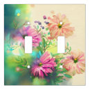 Search for abstract floral painting light switch covers Vintage