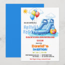 Search for splish splash invitations Waterpark
