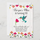 Search for hummingbird birthday invitations Summer