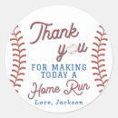 Search for baseball thank you stickers First birthday