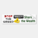 Search for greed bumper stickers money