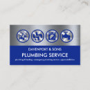 Search for plumbing and electrical business cards Plumber