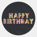 Search for gold happy birthday stickers Party