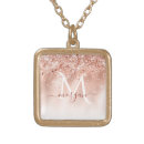 Search for monogram necklaces Rose gold