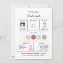 Search for color swatch invitations Bridesmaid