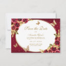 Search for red gold save the dates Mexican spanish latina