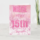 Search for niece birthday cards Pink