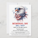 Search for memorial day invitations Patriotic party