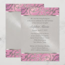 Search for fuchsia pink and silver invitations Elegant