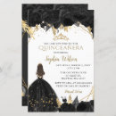 Search for black dress quinceanera invitations Glitter