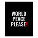Search for world peace posters Typography