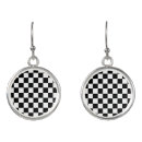 Search for black and white checkered jewelry Retro