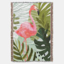 Search for flamingo blankets Tropical