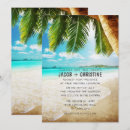 Search for tropical beach wedding invitations Palm tree