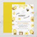 Search for honey bee baby shower invitations Watercolor