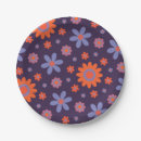 Search for hippie flower paper plates Purple