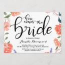 Search for here comes the bride invitations floral