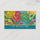 Search for psychedelic business cards Blue