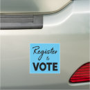 Search for vote for democracy bumper stickers Blue