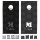 Search for black and white cornhole sets Monogrammed