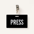 Search for press pass badges Black