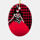 Search for queen of hearts ornaments White