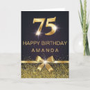 Search for 75th birthday cards Gold