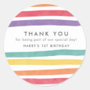 Search for rainbow birthday stickers Cute