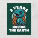 Search for dinosaur 3rd birthday cards Celebration