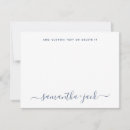 Search for minimalist note cards Navy blue