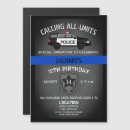 Search for police car invitations Thin blue line