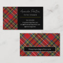 Search for plaid business cards Interior designer