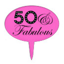 Search for 50 and fabulous cake toppers Fiftieth