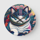 Search for japanese kawaii posters clocks cat