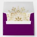 Search for purple and gold envelopes Plum