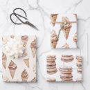 Search for ice cream cone wrapping paper Brown