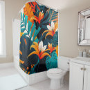 Search for tropical shower curtains Floral