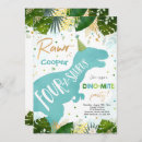 Search for dino mite party invitations Dinosaur