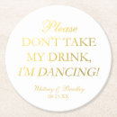 Search for gold foil coasters Elegant