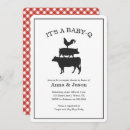 Search for bbq baby shower invitations rustic