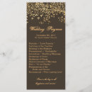 Search for gold foil wedding programs Leaves
