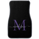 Search for purple car floor mats Black