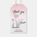 Search for elephant baby shower favor tags Girl