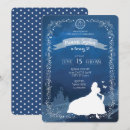 Search for cinderella at the ball invitations Blue