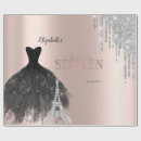 Search for sweet 16 wrapping paper Rose gold