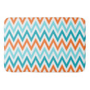 Search for blue and orange bath mats White
